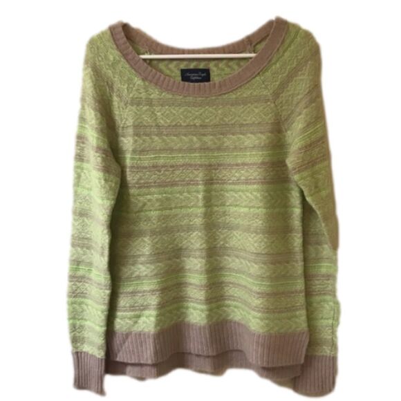 🦅 American Eagle Green & Grey Sweater - Picture 6 of 7